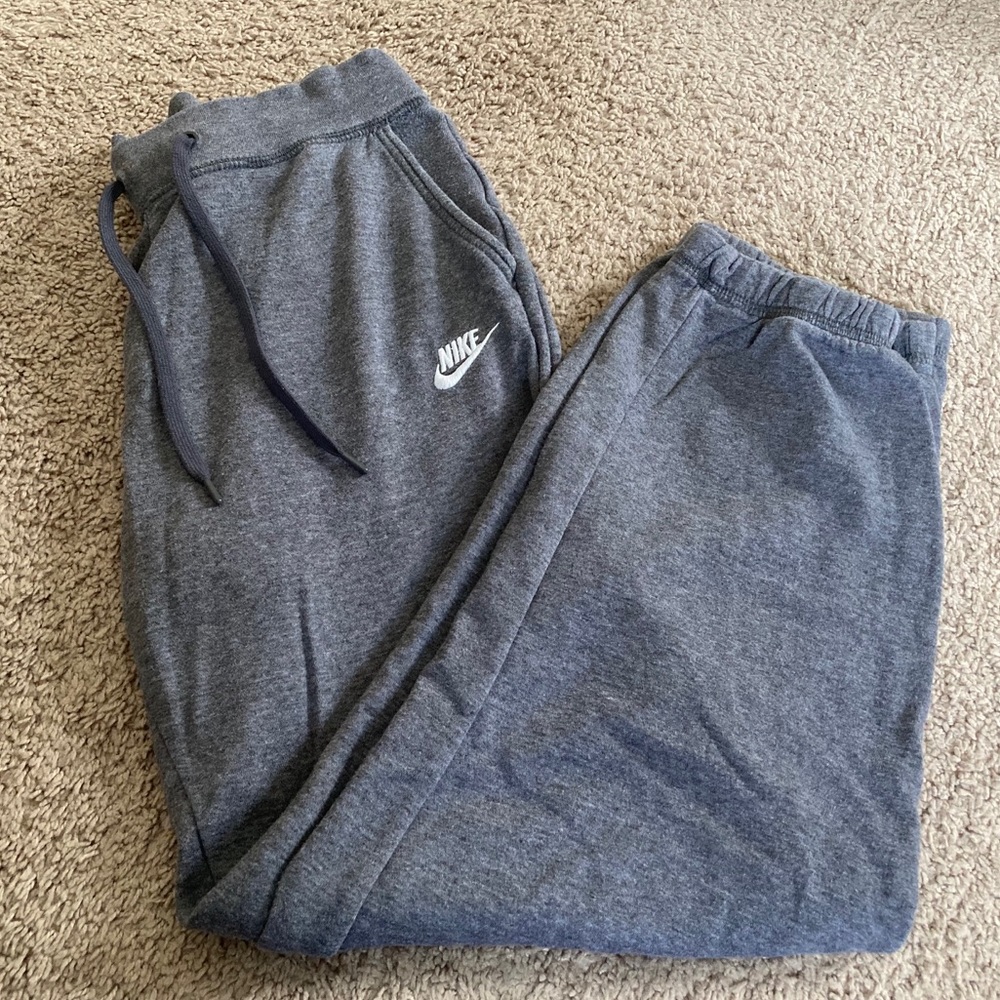 Gray Nike sweatpants